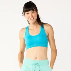 Tek Gear® Seamless Low-Impact Sports Bra -Tek Gear store 2976589 Tremendous Teal