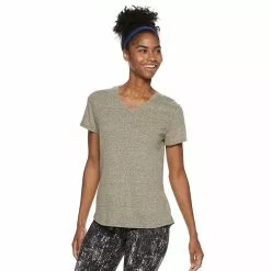 Women's Tek Gear® Essential Short Sleeve Tee -Tek Gear store 3090387 Rich Olive Heather