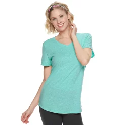 Women's Tek Gear® Essential Short Sleeve Tee -Tek Gear store 3090387 Teal Gem Heather