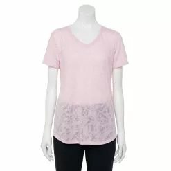 Women's Tek Gear® Essential Burnout Tee 125 Women's Tek Gear® Essential Burnout Tee -Tek Gear store 3090912 Light Pink Burnout