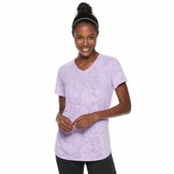 Women's Tek Gear® Essential Burnout Tee 102 Women's Tek Gear® Essential Burnout Tee -Tek Gear store 3090912 Marble Light Purple