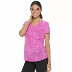 Women's Tek Gear® Essential Burnout Tee 103 Women's Tek Gear® Essential Burnout Tee -Tek Gear store 3090912 Marble Pink