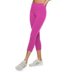 Women's Tek Gear® Essential High-Waisted Capri Leggings -Tek Gear store 3977494 Fanatic Pink