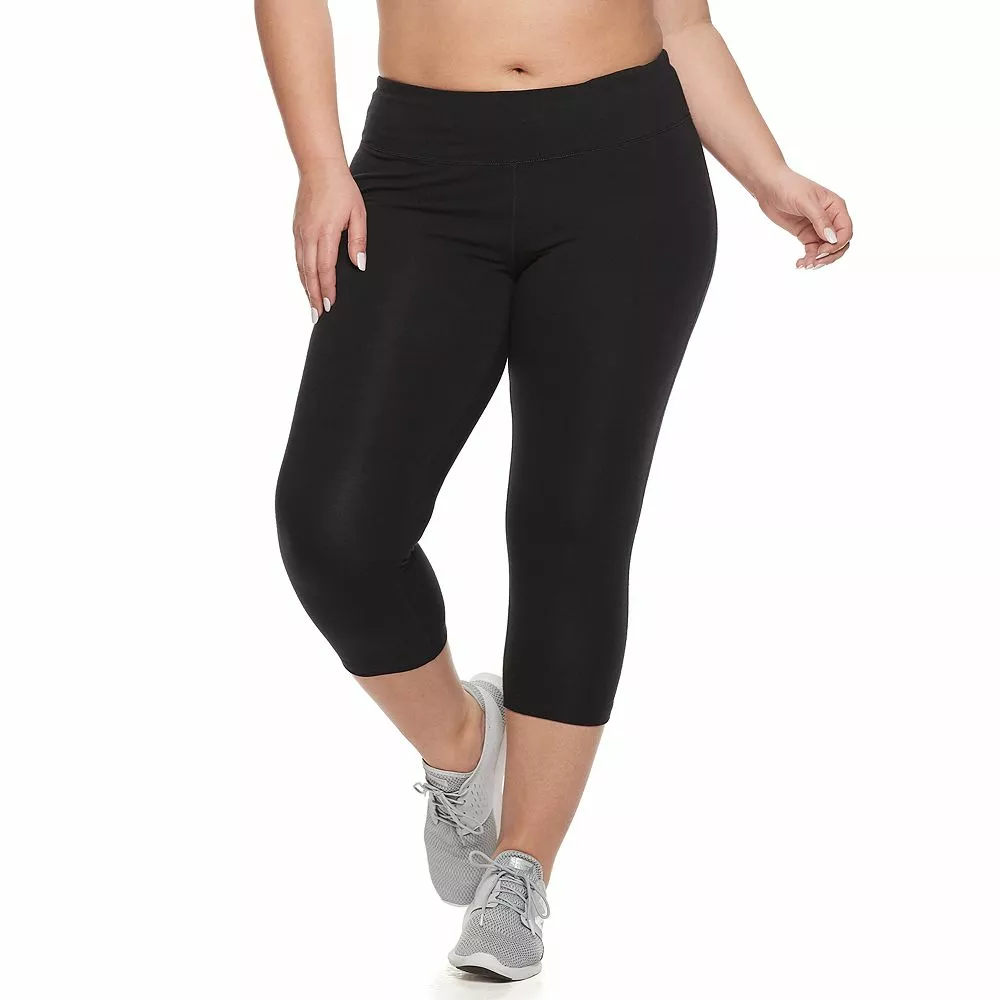 Plus Size Tek Gear® Essential High-Waisted Capri Leggings 11 Plus Size Tek Gear® Essential High-Waisted Capri Leggings - Image 11