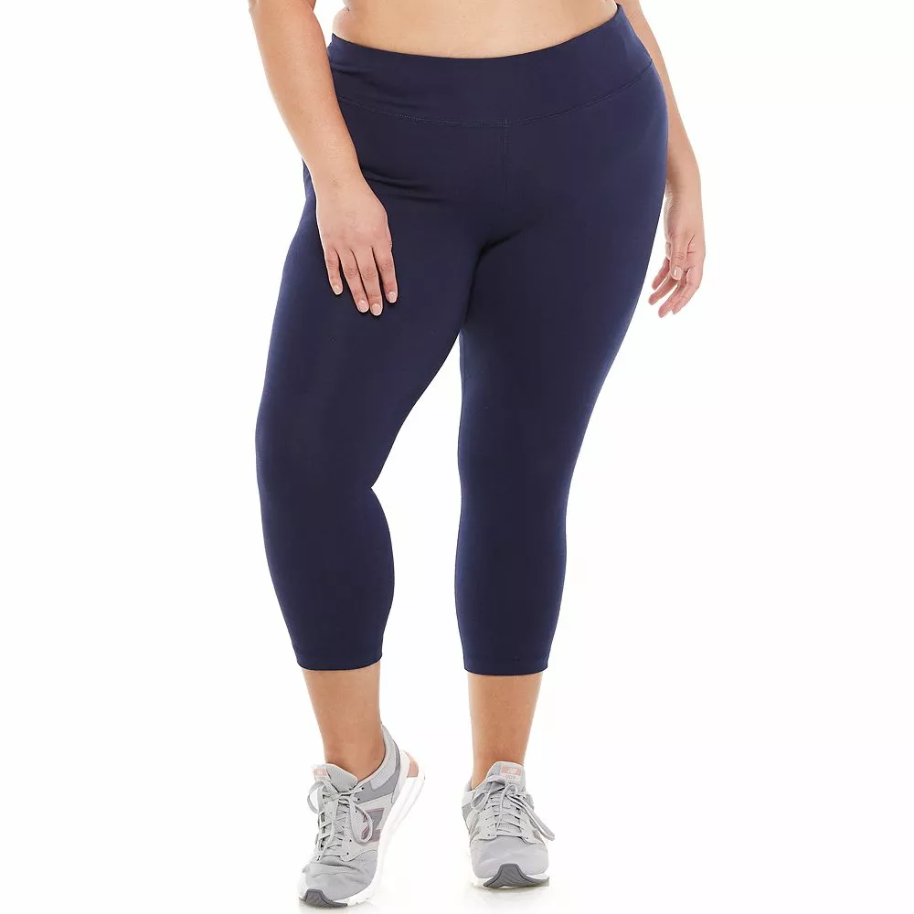 Plus Size Tek Gear® Essential High-Waisted Capri Leggings 2 Plus Size Tek Gear® Essential High-Waisted Capri Leggings - Image 2