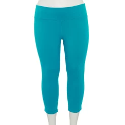 Plus Size Tek Gear® Essential High-Waisted Capri Leggings 18 Plus Size Tek Gear® Essential High-Waisted Capri Leggings -Tek Gear store 4215123 Tremendous Teal
