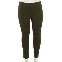 Plus Size Tek Gear® Pocket High-Waisted 7/8 Leggings -Tek Gear store 4219703 Olive Landis