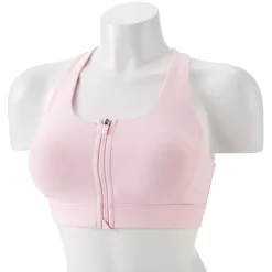 Tek Gear® Zip-Front Medium-Impact Sports Bra 42 Tek Gear® Zip-Front Medium-Impact Sports Bra -Tek Gear store 4657353 Pink Layer