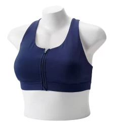 Plus Size Tek Gear® Zip-Front Medium Impact Sports Bra -Tek Gear store 4787908 Chandler Navy