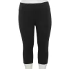 Women's Tek Gear® High-Waisted Skimmer Capri Leggings 18 Women's Tek Gear® High-Waisted Skimmer Capri Leggings -Tek Gear store 4946433 Black
