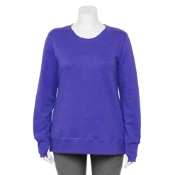 Plus Size Tek Gear® Ultrasoft Fleece Crewneck Sweatshirt -Tek Gear store 5000133 Blake Grape