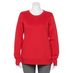 Plus Size Tek Gear® Ultrasoft Fleece Crewneck Sweatshirt -Tek Gear store 5000133 Chicago Red