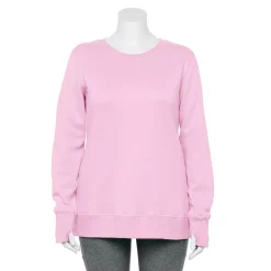 Plus Size Tek Gear® Ultrasoft Fleece Crewneck Sweatshirt -Tek Gear store 5000133 Fresh Tulip