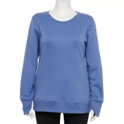 Plus Size Tek Gear® Ultrasoft Fleece Crewneck Sweatshirt -Tek Gear store 5000133 Kingsley Blue