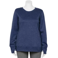 Plus Size Tek Gear® Ultrasoft Fleece Crewneck Sweatshirt -Tek Gear store 5000133 Navy Romance