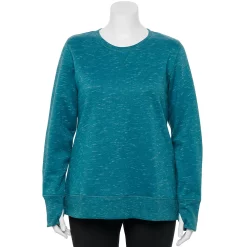 Plus Size Tek Gear® Ultrasoft Fleece Crewneck Sweatshirt -Tek Gear store 5000133 Wetlands