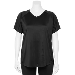 Plus Size Tek Gear® Performance Core V-Neck Tee -Tek Gear store 5016444 Black