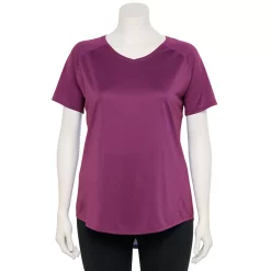 Plus Size Tek Gear® Performance Core V-Neck Tee -Tek Gear store 5016444 Ravishing Orchid