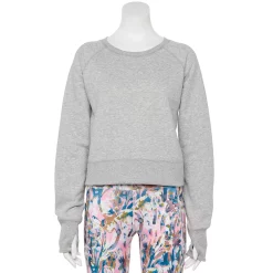 Women's Tek Gear® Ultrasoft Fleece Oversized Sweatshirt -Tek Gear store 5128574 Gray Heather