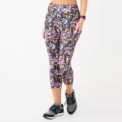 Plus Size Tek Gear® Pocket High-Waisted Capri Leggings 21 Plus Size Tek Gear® Pocket High-Waisted Capri Leggings -Tek Gear store 5182885 Black Shapes