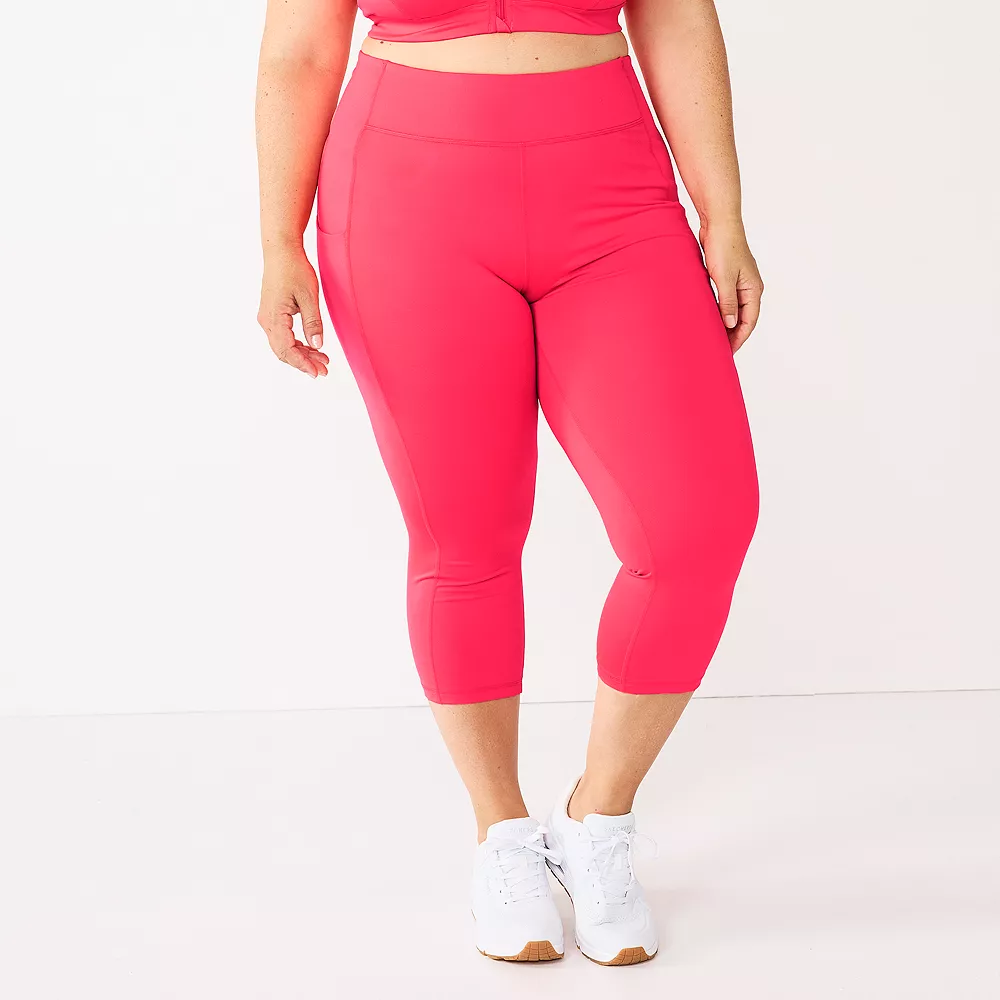 Plus Size Tek Gear® Pocket High-Waisted Capri Leggings 12 Plus Size Tek Gear® Pocket High-Waisted Capri Leggings - Image 12