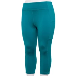 Plus Size Tek Gear® Pocket High-Waisted Capri Leggings 31 Plus Size Tek Gear® Pocket High-Waisted Capri Leggings -Tek Gear store 5182885 Night Life Teal