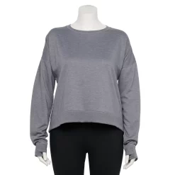 Plus Size Tek Gear® Crewneck Fleece Sweatshirt -Tek Gear store 5187076 Smokey Slate