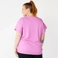 Plus Size Tek Gear® Stretch Fleece Tee -Tek Gear store 5197872 ALT