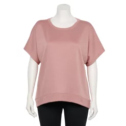 Plus Size Tek Gear® Stretch Fleece Tee -Tek Gear store 5197872 Martini Rose