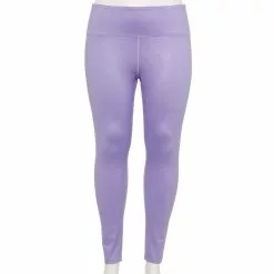 Plus Size Tek Gear® High-Waisted Printed Leggings -Tek Gear store 5198444 Shawn Purple Shine