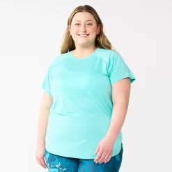 Plus Size Tek Gear® High Slit Tunic Tee -Tek Gear store 5227026 Aruba Bay