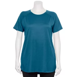 Plus Size Tek Gear® High Slit Tunic Tee -Tek Gear store 5227026 Blue Crayon