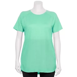 Plus Size Tek Gear® High Slit Tunic Tee -Tek Gear store 5227026 Shy Green
