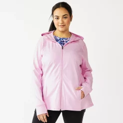 Plus Size Tek Gear® Essential Hooded Jacket -Tek Gear store 5227131 Daydream Purple