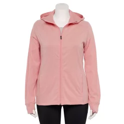 Plus Size Tek Gear® Essential Hooded Jacket -Tek Gear store 5227131 Martini Rose