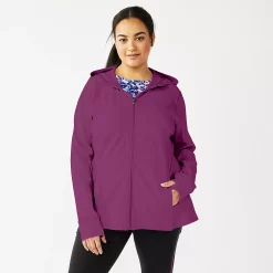 Plus Size Tek Gear® Essential Hooded Jacket -Tek Gear store 5227131 Ravishing Orchid