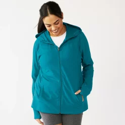 Plus Size Tek Gear® Essential Hooded Jacket -Tek Gear store 5227131 Spectacular Teal
