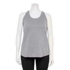 Plus Size Tek Gear® Racerback Tank -Tek Gear store 5227178 Smokey Slate