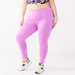 Plus Size Tek GearĀ® Perforated High-Waisted 7/8 Leggings
