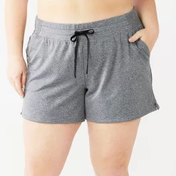 Plus Size Tek Gear® Weekend French Terry Shorts -Tek Gear store 5230775 Charcoal