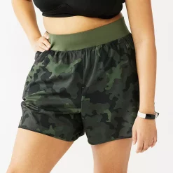 Plus Size Tek Gear® Multi-Purpose Workout Shorts 12 Plus Size Tek Gear® Multi-Purpose Workout Shorts -Tek Gear store 5231280 Olive Camo