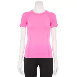 Women's Tek Gear® Seamless Short Sleeve Tee -Tek Gear store 5232491 Pink Boom