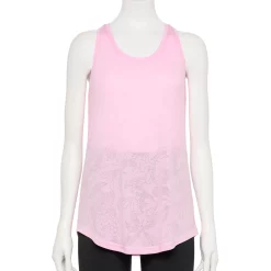 Women's Tek Gear® Racerback Tank -Tek Gear store 5232771 Pink Burnout