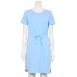 Women's Tek Gear® Essential Cinch-Waist Dress -Tek Gear store 5233784 Wildflower Blue