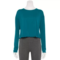 Women's Tek Gear® Core High-Waisted Capri Leggings -Tek Gear store 5234821 Night Life Teal