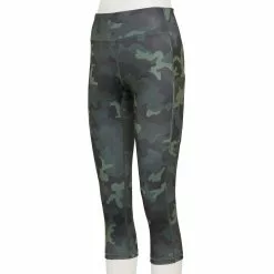 Women's Tek Gear® Core High-Waisted Capri Leggings -Tek Gear store 5234821 Olive Camo