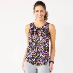 Petite Tek Gear® Core Crewneck Tank 13 Petite Tek Gear® Core Crewneck Tank -Tek Gear store 5236238 Black Shapes