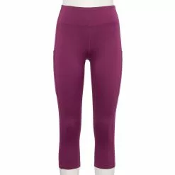 Petite Tek Gear® Core High-Waisted Capri Leggings -Tek Gear store 5236295 Ravishing Orchid
