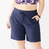 Plus Size Tek Gear® Essential Bermuda Shorts -Tek Gear store 5242807 Navy Romance