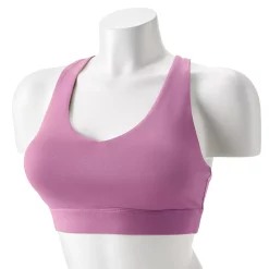 Tek Gear® Core Medium-Impact V-Neck Sports Bra -Tek Gear store 5256799 Luminous Pink